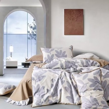 91家纺网 家纺一手货源 找家纺 （总）未来家居 2024新款卡口款全棉加厚活性超柔磨毛四件套