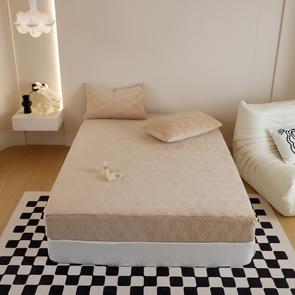 91家纺网 家纺一手货源 找家纺 （总）时光里 2024新款230克雕花绒床笠