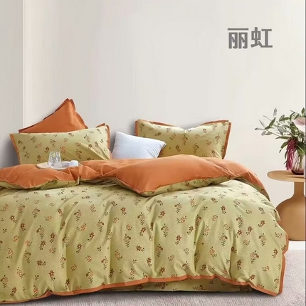 91家纺网 家纺一手货源 找家纺 （总）未来家居 2024新款卡口款全棉加厚活性超柔磨毛四件套