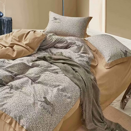 91家纺网 家纺一手货源 找家纺 （总）未来家居 2024新款卡口款全棉加厚活性超柔磨毛四件套
