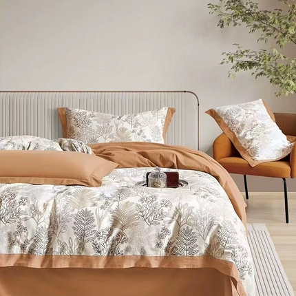 91家纺网 家纺一手货源 找家纺 （总）未来家居 2024新款卡口款全棉加厚活性超柔磨毛四件套