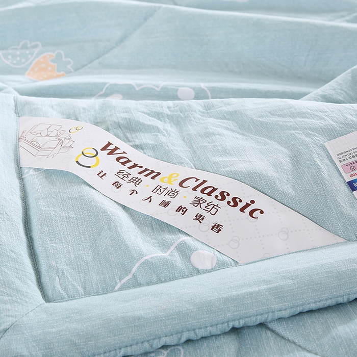 91家纺网 家纺一手货源 找家纺 梦莎被业 2025新款水洗棉印花亲肤可水洗夏凉被空调被四季被夏被被子被芯 浪漫之夜