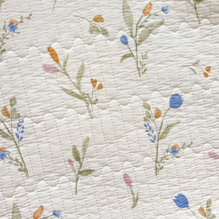 91家纺网 家纺一手货源 找家纺 2024新款水洗全棉牛奶绒床盖三件套 一米阳光