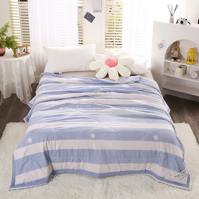 91家纺网 家纺一手货源 找家纺 梦莎被业 2025新款水洗棉印花亲肤可水洗夏凉被空调被四季被夏被被子被芯 时尚生活