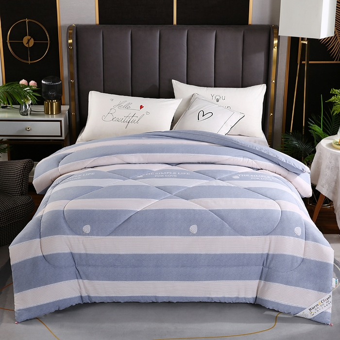 91家纺网 家纺一手货源 找家纺 梦莎被业 2025新款水洗棉印花舒适春秋被四季被夏被冬被被子被芯 时尚生活