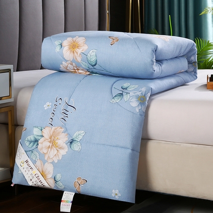 91家纺网 家纺一手货源 找家纺 （总）梦莎被业 2025新款水洗棉印花舒适春秋被四季被夏被冬被被子被芯