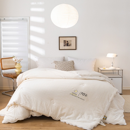 91家纺网 家纺一手货源 找家纺 （总）纪梵茜 2025李官奇正品授权新款A类原棉70大豆被-豆本豆被子被芯冬被子母被