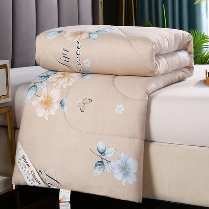 91家纺网 家纺一手货源 找家纺 （总）梦莎被业 2025新款水洗棉印花舒适春秋被四季被夏被冬被被子被芯