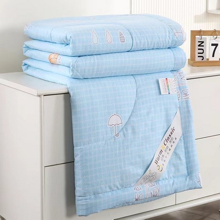 梦莎被业 2025新款水洗棉印花亲肤可水洗夏凉被空调被四季被夏被被子被芯 梦幻时光