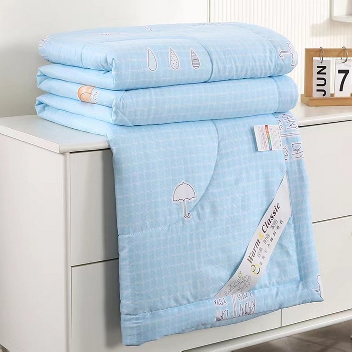 91家纺网 家纺一手货源 找家纺 梦莎被业 2025新款水洗棉印花亲肤可水洗夏凉被空调被四季被夏被被子被芯 梦幻时光