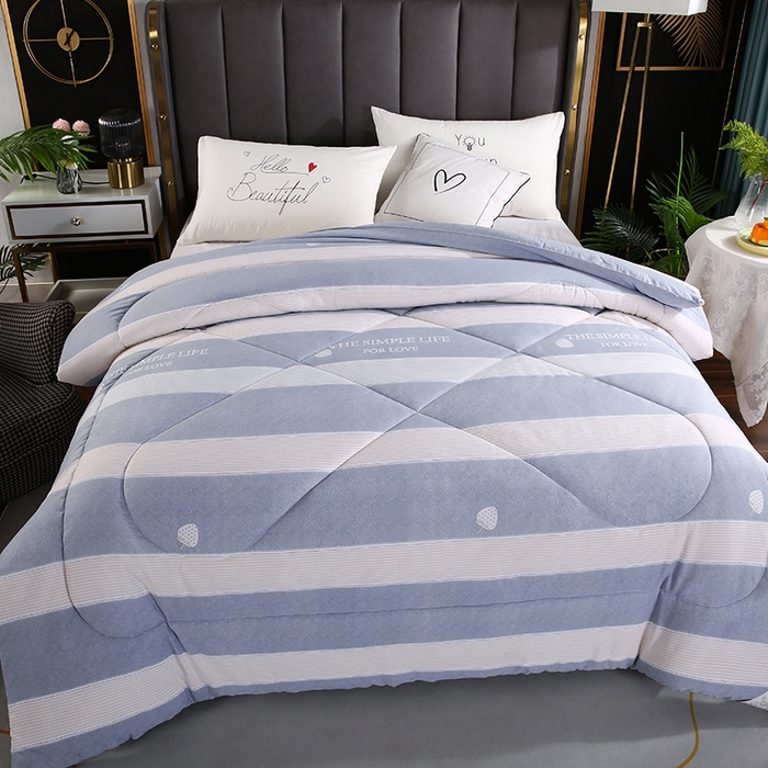 91家纺网 家纺一手货源 找家纺 梦莎被业 2025新款水洗棉印花舒适春秋被四季被夏被冬被被子被芯 时尚生活