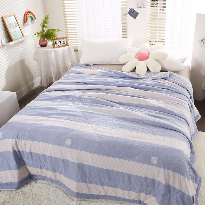 91家纺网 家纺一手货源 找家纺 梦莎被业 2025新款水洗棉印花亲肤可水洗夏凉被空调被四季被夏被被子被芯 时尚生活