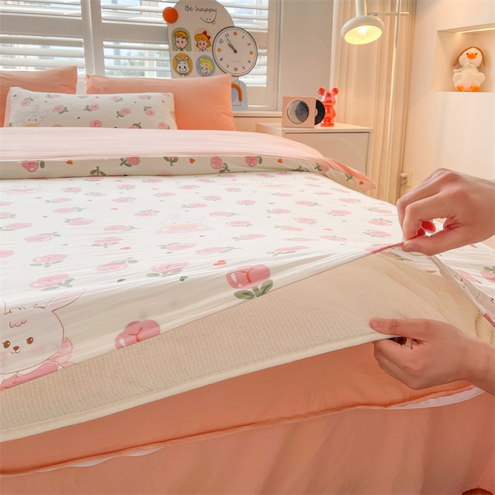 91家纺网 家纺一手货源 找家纺 晓时候 2025新款印花水洗棉新疆棉花被可拆洗被子被芯冬被春秋被 曼塔玫瑰