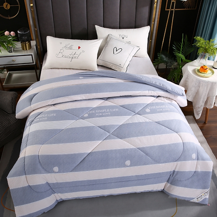 91家纺网 家纺一手货源 找家纺 梦莎被业 2025新款水洗棉印花舒适春秋被四季被夏被冬被被子被芯 时尚生活