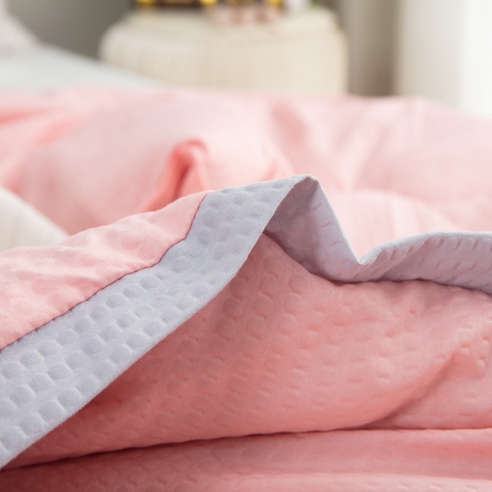 91家纺网 家纺一手货源 找家纺 （总）梦莎被业 2025新款直播款A类母婴级泡泡纱大豆纤维春秋被空调被加厚冬被