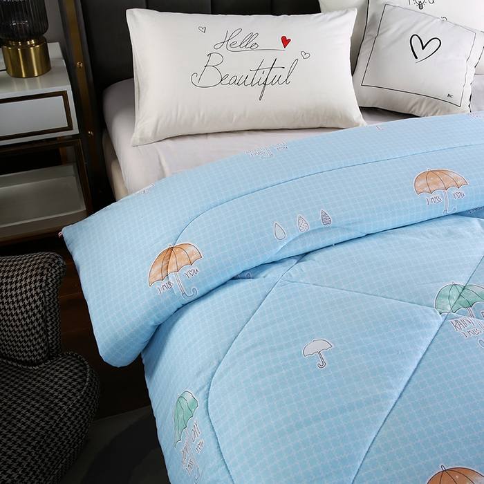 91家纺网 家纺一手货源 找家纺 梦莎被业 2025新款水洗棉印花舒适春秋被四季被夏被冬被被子被芯 梦幻时光