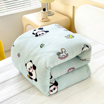 91家纺网 家纺一手货源 找家纺 （总）乐秀家纺 2025新款A类牛奶绒幼儿园被子可拆卸被套+被芯