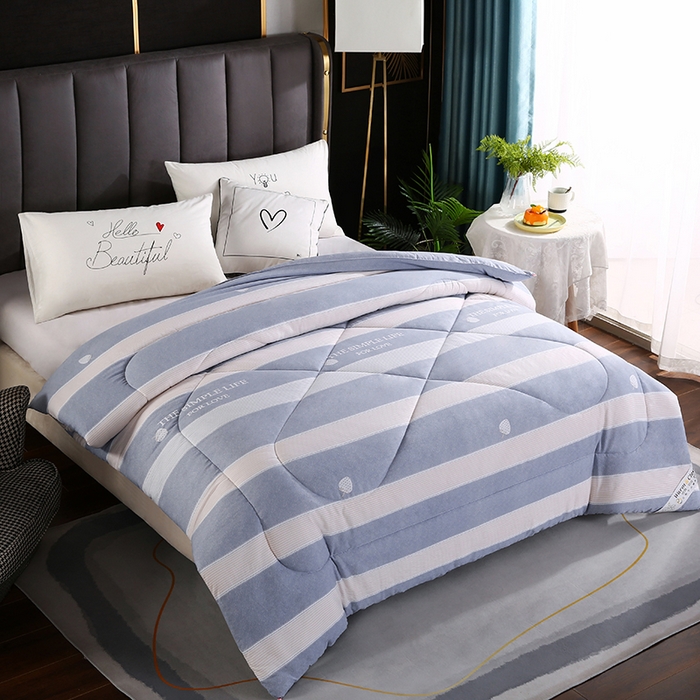 91家纺网 家纺一手货源 找家纺 梦莎被业 2025新款水洗棉印花舒适春秋被四季被夏被冬被被子被芯 时尚生活