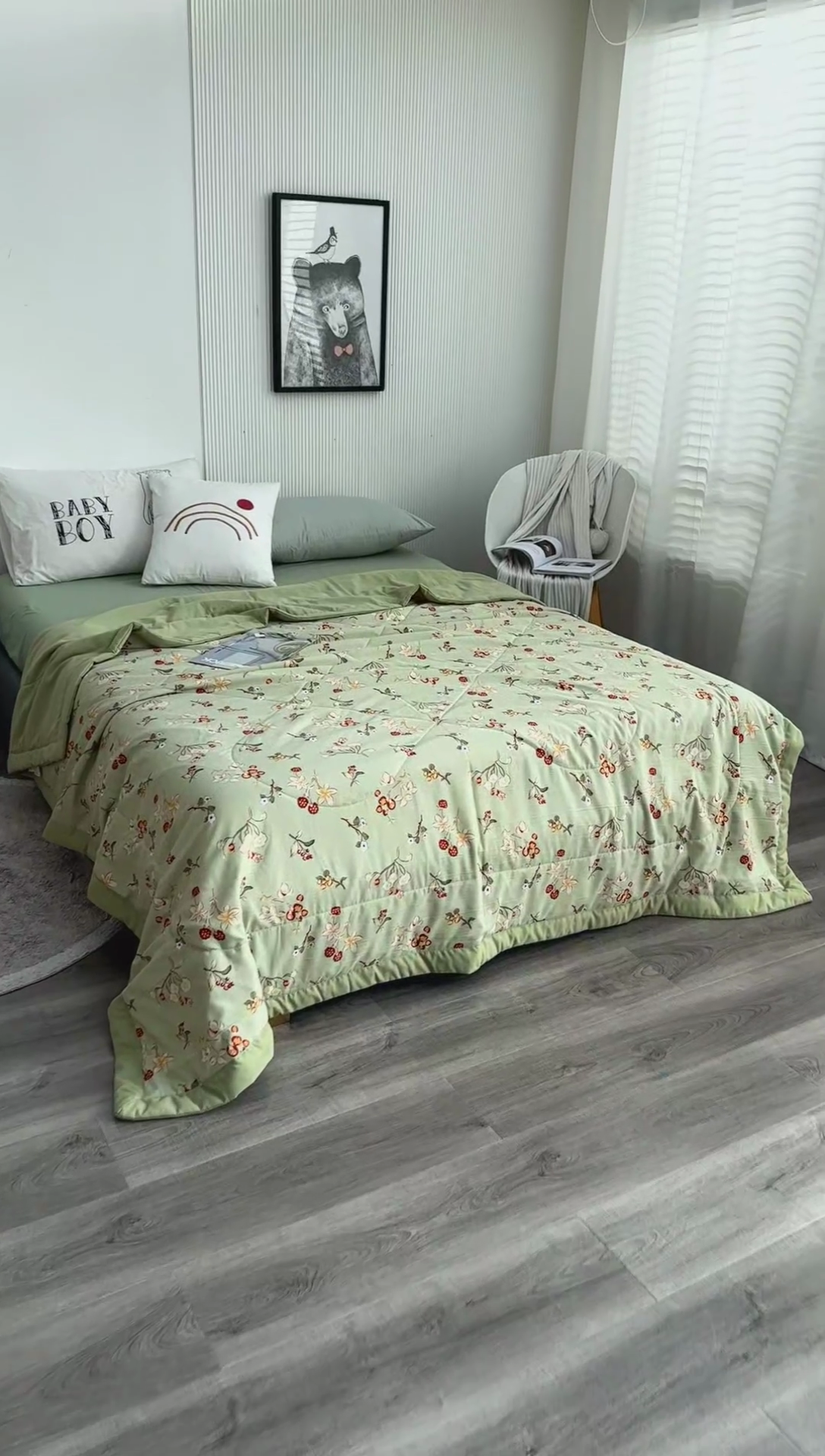 91家纺网 家纺一手货源 找家纺 梦莎被业 2025新款A类水洗棉麻夏凉被夏被四件套棉麻双层纱大豆夏被空调被直播热款-主图一 夏日风情