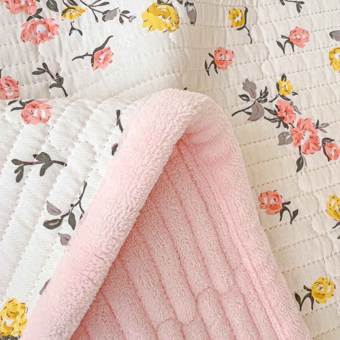 91家纺网 家纺一手货源 找家纺 2024新款水洗全棉牛奶绒床盖三件套 好事花生