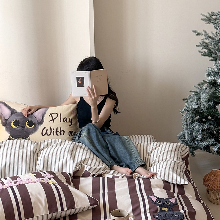 91家纺网 家纺一手货源 找家纺 2024春季新品毛巾绣13370全棉卡通系列四件套 德文