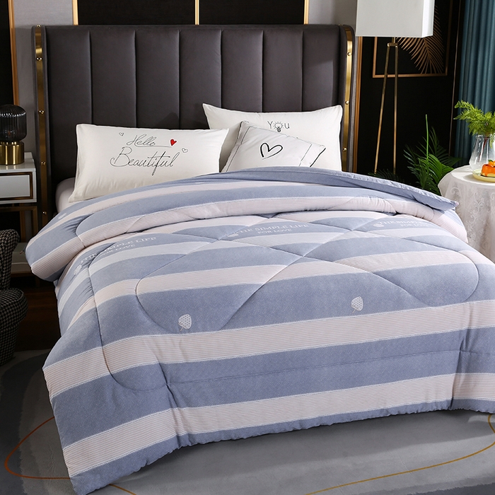 91家纺网 家纺一手货源 找家纺 梦莎被业 2025新款水洗棉印花舒适春秋被四季被夏被冬被被子被芯 时尚生活