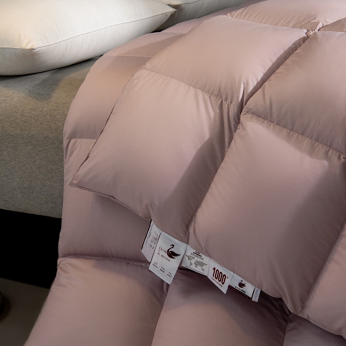 91家纺网 家纺一手货源 找家纺 静若居羽绒被壳  2024新款天丝轻薄柔软羽绒被壳厂家直销 粉色