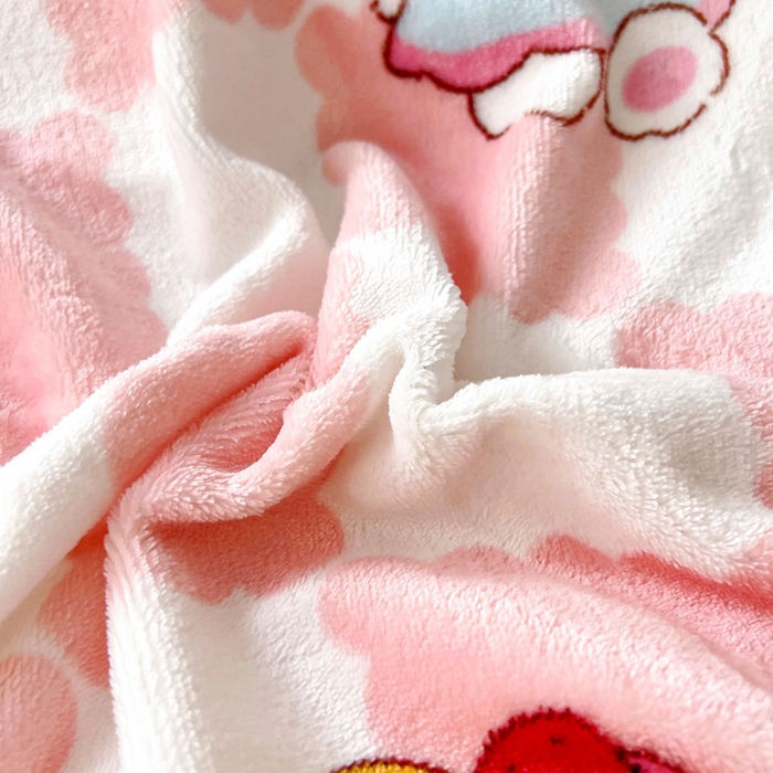 91家纺网 家纺一手货源 找家纺 乐秀家纺 2025新款A类牛奶绒幼儿园被子可拆卸被套+被芯 啵啵兔