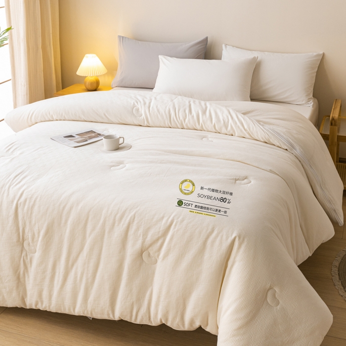 91家纺网 家纺一手货源 找家纺 A+爱家（纪梵茜）  2024新款A类元棉豆眠80大豆被被子被芯冬被子母被 80大豆被-豆眠子母被