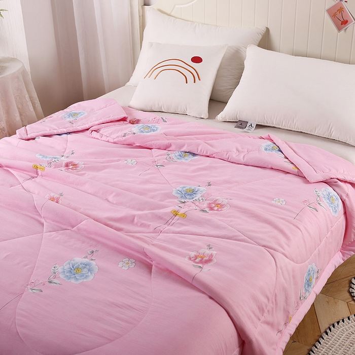 91家纺网 家纺一手货源 找家纺 （总）梦莎被业 2025新款水洗棉印花亲肤可水洗夏凉被空调被四季被夏被被子被芯