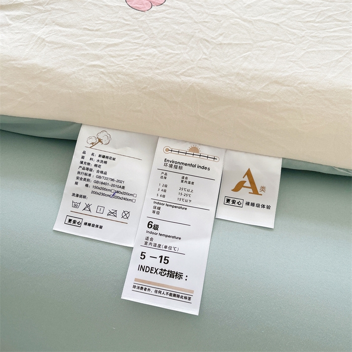 91家纺网 家纺一手货源 找家纺 晓时候 2025新款印花水洗棉新疆棉花被可拆洗被子被芯冬被春秋被 花园兔