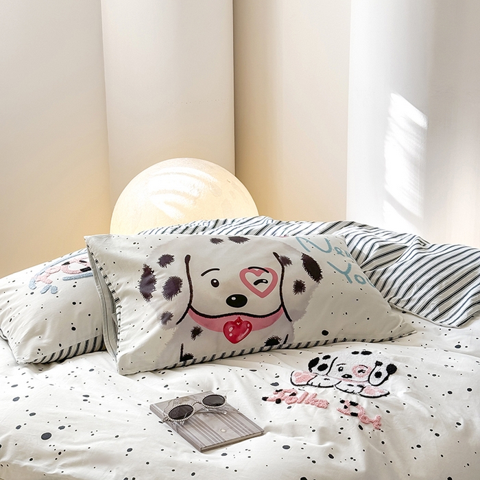 91家纺网 家纺一手货源 找家纺 （总）2024春季新品毛巾绣13370全棉卡通系列四件套