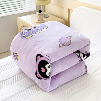 91家纺网 家纺一手货源 找家纺 （总）乐秀家纺 2025新款A类牛奶绒幼儿园被子可拆卸被套+被芯