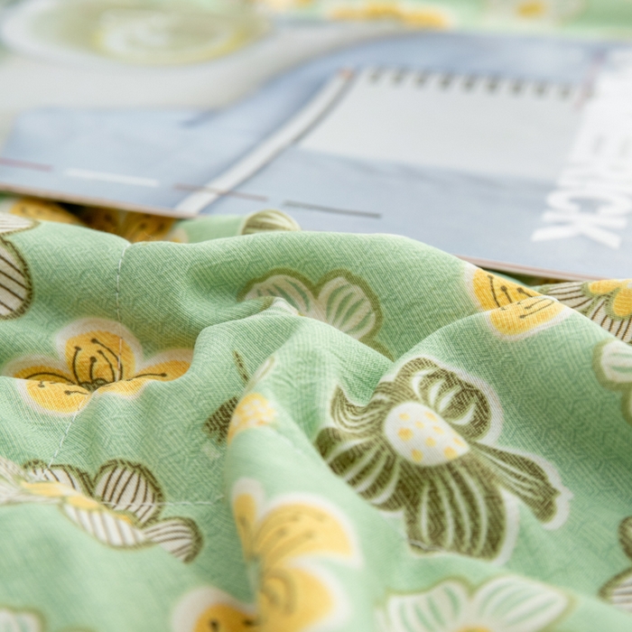 91家纺网 家纺一手货源 找家纺 梦莎被业 2025新款A类水洗棉麻夏凉被夏被四件套棉麻双层纱大豆夏被空调被直播热款-主图一 清凉一夏