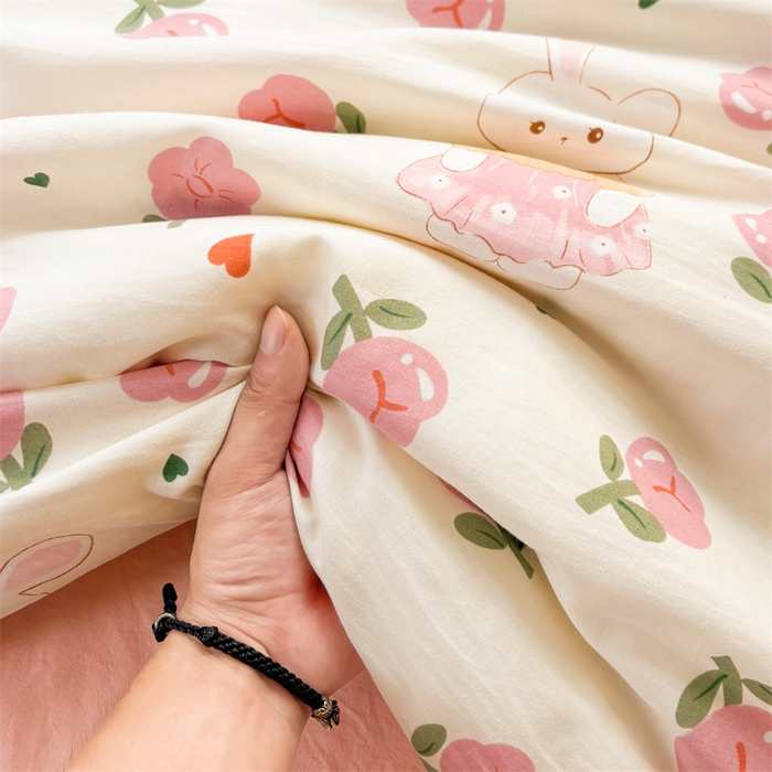 91家纺网 家纺一手货源 找家纺 晓时候 2025新款印花水洗棉新疆棉花被可拆洗被子被芯冬被春秋被 曼塔玫瑰