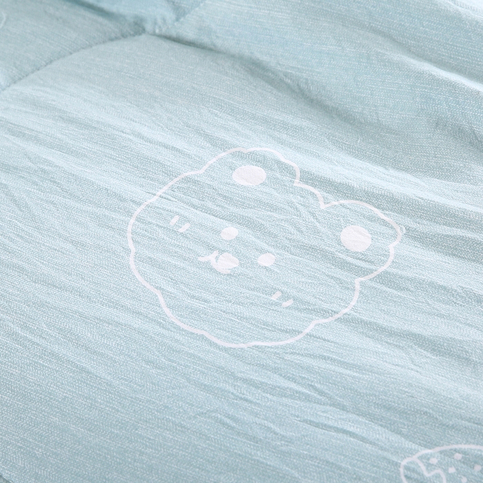 91家纺网 家纺一手货源 找家纺 梦莎被业 2025新款水洗棉印花亲肤可水洗夏凉被空调被四季被夏被被子被芯 浪漫之夜