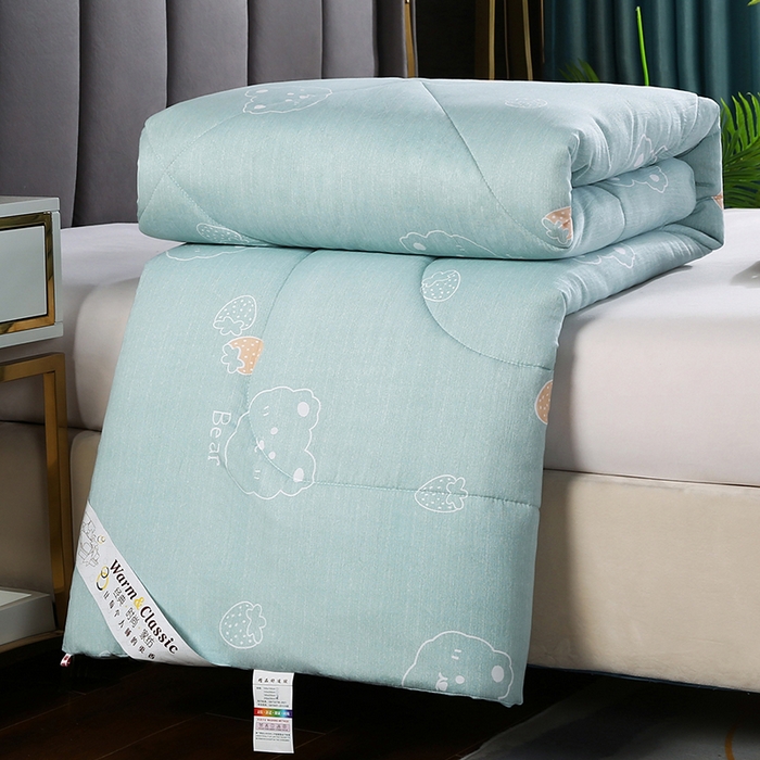 91家纺网 家纺一手货源 找家纺 梦莎被业 2025新款水洗棉印花舒适春秋被四季被夏被冬被被子被芯 浪漫之夜