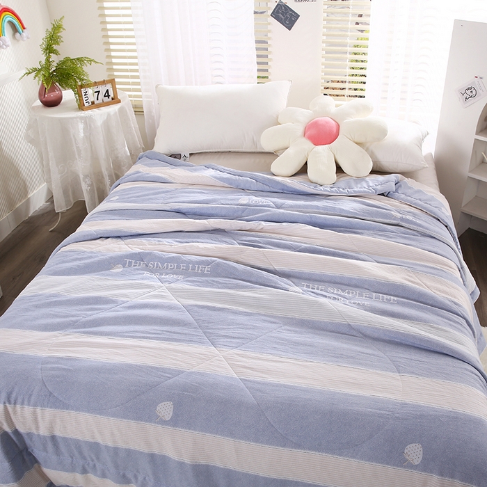 91家纺网 家纺一手货源 找家纺 梦莎被业 2025新款水洗棉印花亲肤可水洗夏凉被空调被四季被夏被被子被芯 时尚生活