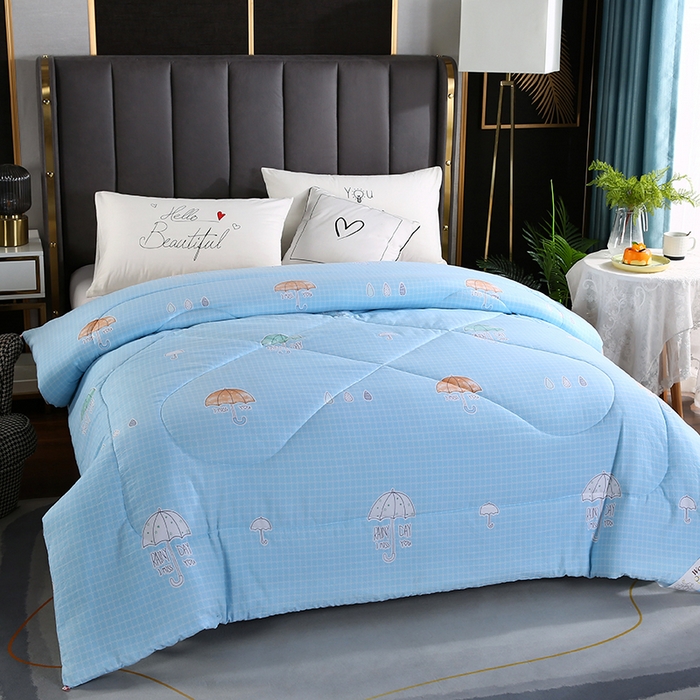 91家纺网 家纺一手货源 找家纺 梦莎被业 2025新款水洗棉印花舒适春秋被四季被夏被冬被被子被芯 梦幻时光