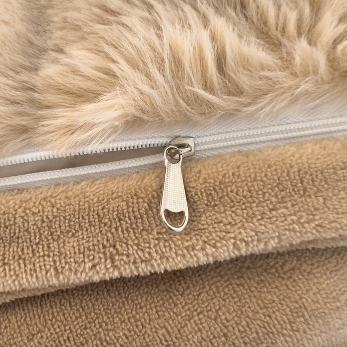 91家纺网 家纺一手货源 找家纺 米莱家纺 2024新款兔毛法式花边牛奶绒四件套 泡芙咖色