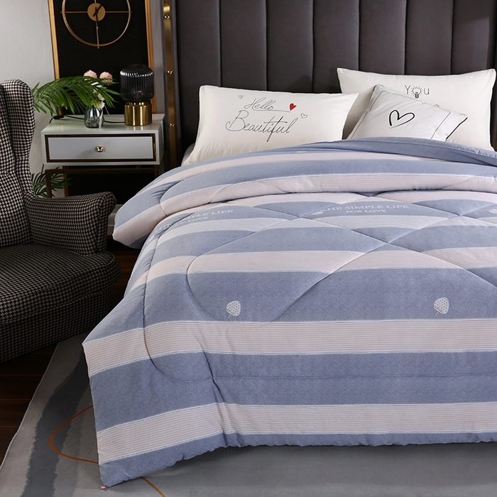 91家纺网 家纺一手货源 找家纺 梦莎被业 2025新款水洗棉印花舒适春秋被四季被夏被冬被被子被芯 时尚生活