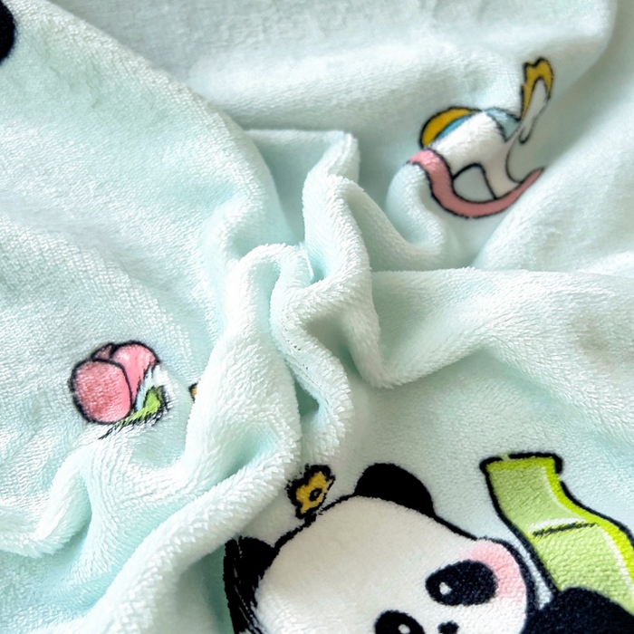 91家纺网 家纺一手货源 找家纺 乐秀家纺 2025新款A类牛奶绒幼儿园被子可拆卸被套+被芯 运动熊猫