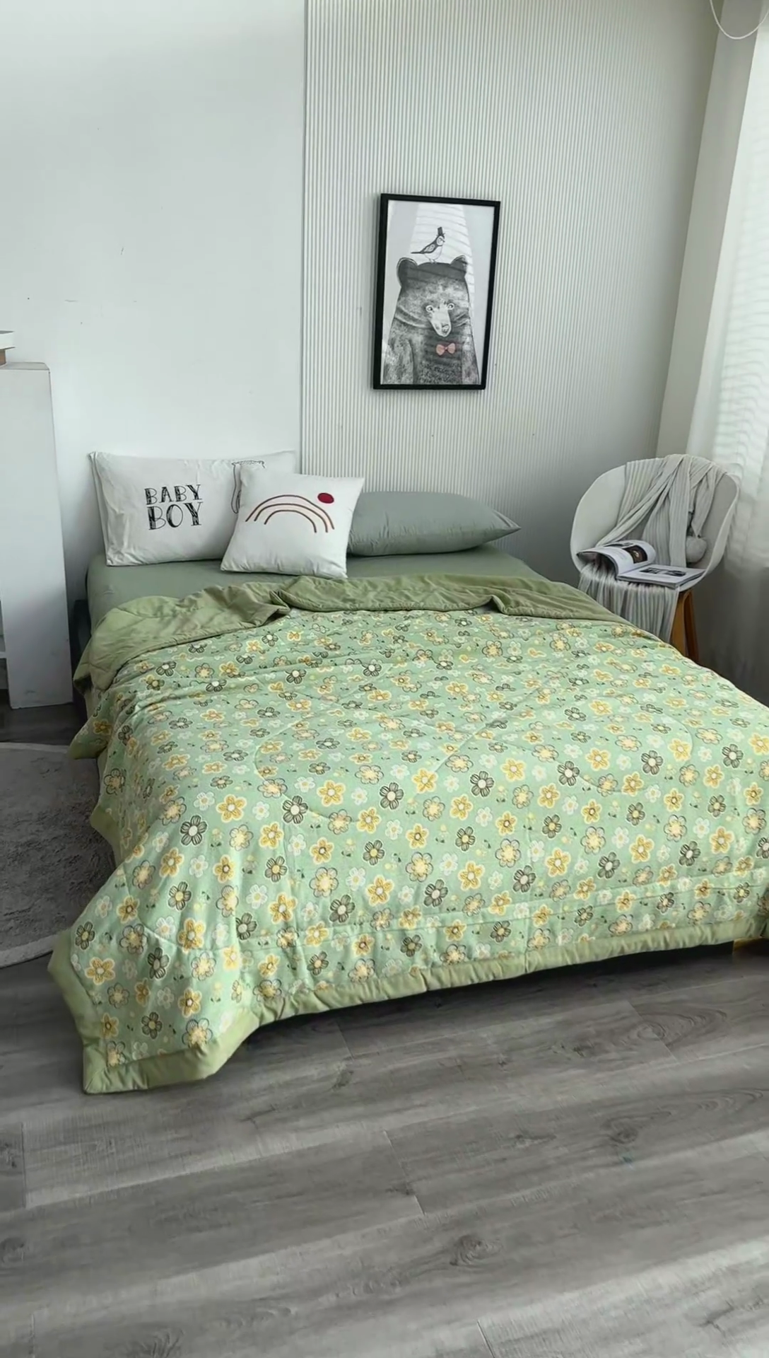 91家纺网 家纺一手货源 找家纺 梦莎被业 2025新款A类水洗棉麻夏凉被夏被四件套棉麻双层纱大豆夏被空调被直播热款-主图一 清凉一夏