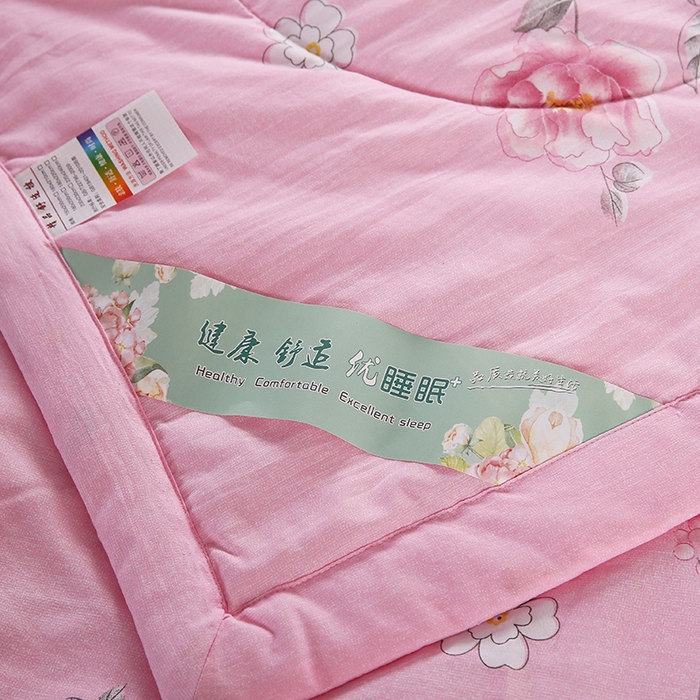 91家纺网 家纺一手货源 找家纺 （总）梦莎被业 2025新款水洗棉印花亲肤可水洗夏凉被空调被四季被夏被被子被芯