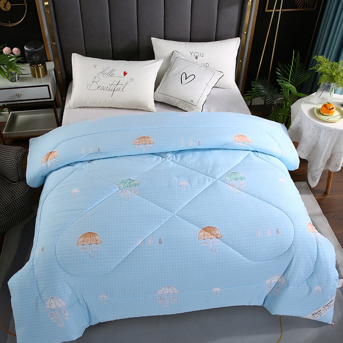 91家纺网 家纺一手货源 找家纺 梦莎被业 2025新款水洗棉印花舒适春秋被四季被夏被冬被被子被芯 梦幻时光