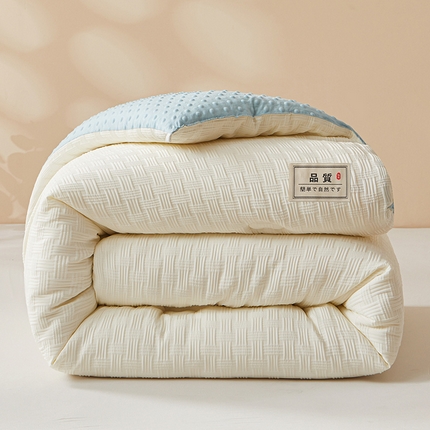 91家纺网 家纺一手货源 找家纺 （总）金喜 2025新款正宗5D立体饼干花豆豆抗压冬被春秋被被子被芯