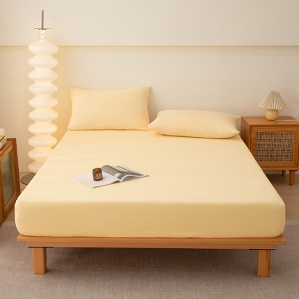 91家纺网 家纺一手货源 找家纺 （总）金泰莱 2025新款舒适牛奶绒纯色床笠