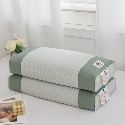 91家纺网 家纺一手货源 找家纺 （总）2024新款荞麦枕A类立体全棉荞麦舒压枕头单人宿舍荞麦皮枕芯硬枕