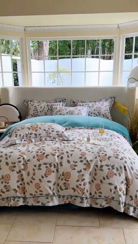 91家纺网 家纺一手货源 找家纺 7V 2024新款单件被套A纯棉B牛奶绒轻奢大宽边一字绣A类133*76全棉喷气宽幅长绒棉高克重全工艺牛奶绒 静初