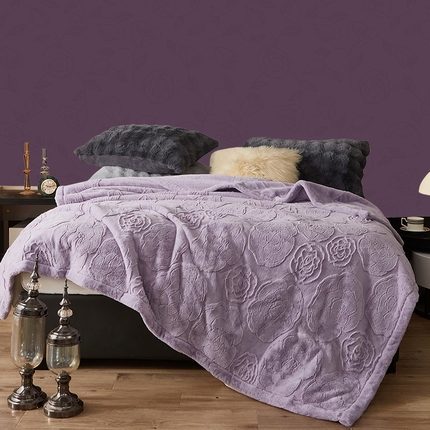 91家纺网 家纺一手货源 找家纺 （总） 2025新款结婚用加厚仿貂毛毯保暖皮草毯双层秋冬季拉舍尔毯双人盖毯